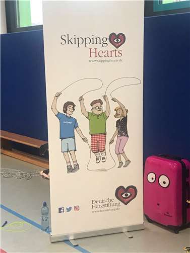 Das Präventionsprojekt „Skipping Hearts“ wird von der Deutschen Herzstiftung initiiert.  Fotos: Grundschule Vallendar