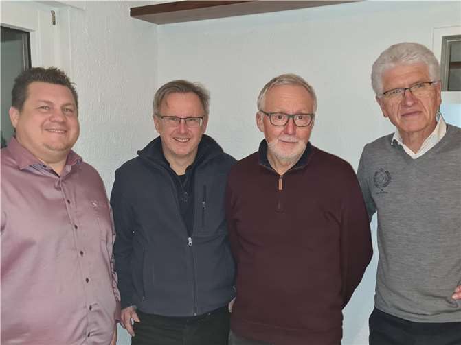 Das ): Projektteam: Thomas Hoffmann (Infrastruktur), Detlef Nenzel (Finanzen), Karl-Heinz Carle (SSV Rheinbach), Wolf-Ullrich Scherhag (TC-Vorsitz) (v.l.). Foto: privat