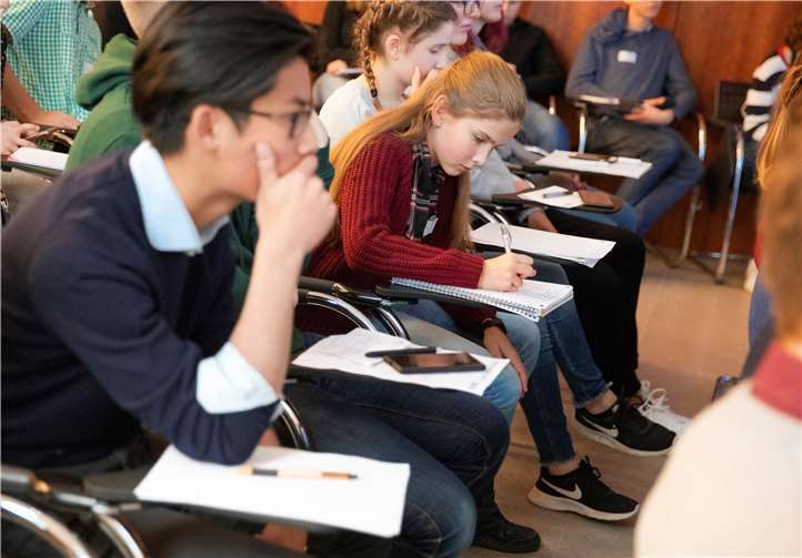 Das Publikum bestand aus einer bunten Palette junger Journalisten.Fotos: Lena Giovanazzi