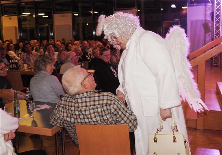 Das Publikum wurde mit ein bezogen.