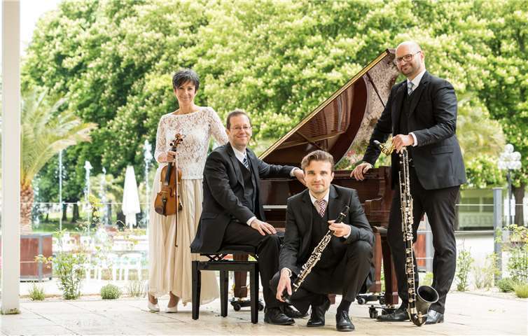 Das QuAHRtet freut sich, am Pfingstwochenende endlich wieder für sein Publikum spielen zu können. Foto: Andreas Ennenbach