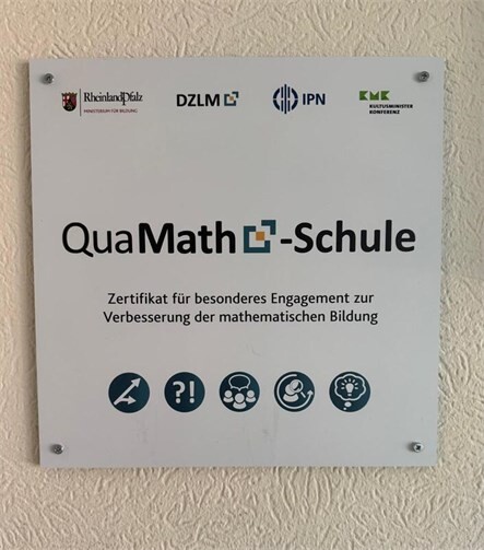 Das QuaMath-RP-Schulsiegel.  Foto: VG Bad Hönningen