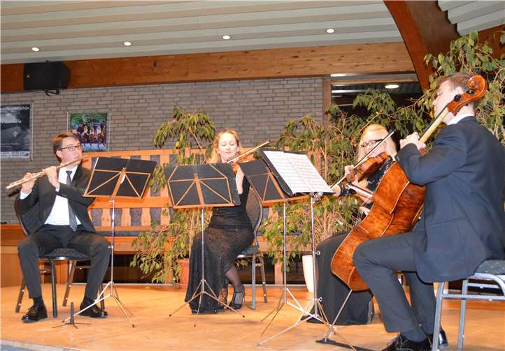 Das Quartett begeisterte mit Virtuosität und Spielfreude. AB