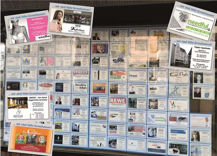 Das Quartiersmanagement Höhr überarbeitet zur Zeit das große Schaufenster in der Rathausstraße.Foto: privat