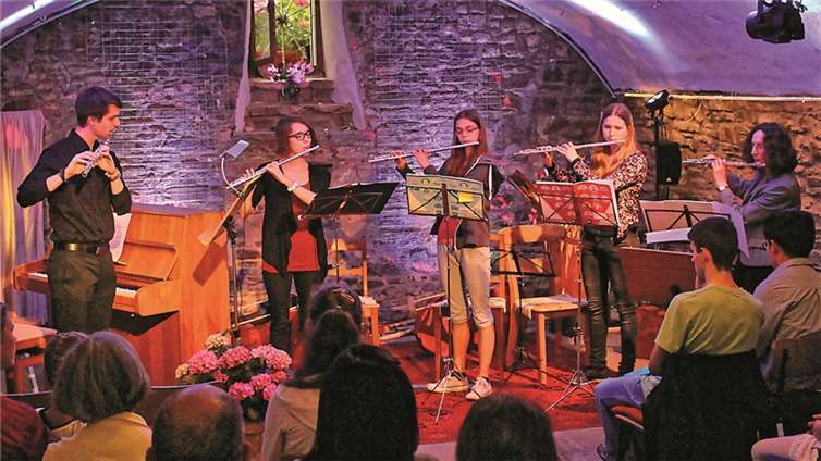 Das Querflötenensemble von Irmela Nolte. privat