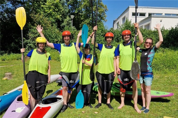 Das Remagener Kanu-Polo-Team.