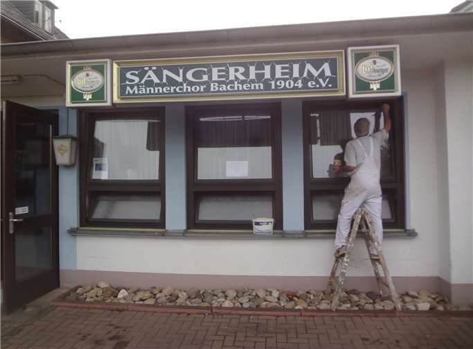 Das Sängerheim bekam einen Anstrich. Foto: privat