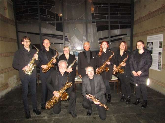 Das Saxophonensemble war der Einladung des Stadtorchesters gefolgt.  Foto: privat