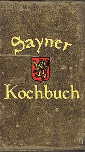 Das „Sayner Kochbuch“.P.S.