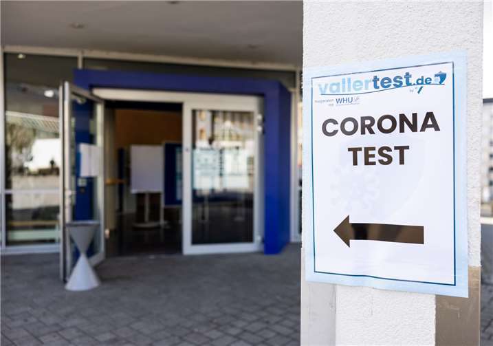 Das Schnelltest-Zentrum Vallendar in der WHU – Otto Beisheim School of Management, Gebäude H, Burgplatz 2.