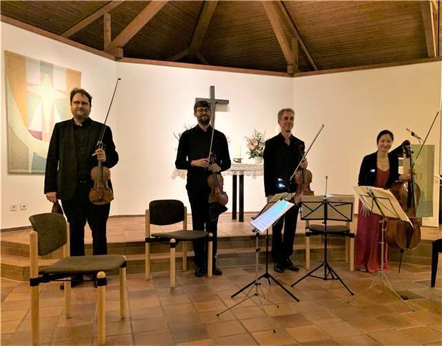 Das Schnitzler-Quartett begeisterte einmal mehr das Odendorfer Publikum mit virtuosen Werken von Haydn, Dvorák und Ysaÿe.Foto: privat