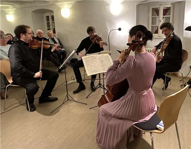 Das Schnitzler-Quartett konzertierte im Odendorfer Zehnthaus.  Foto: privat