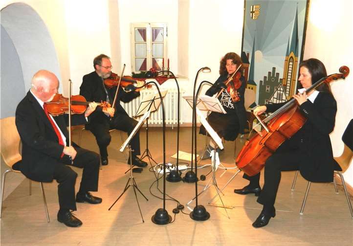Das Schöbel-Quartett in Aktion.Privat