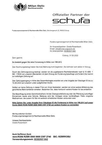 Das Schreiben in ganzer Länge. Foto: Polizei