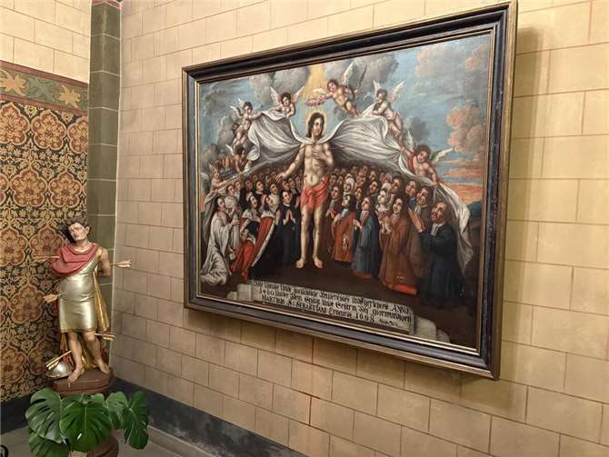 Das Schutzmantelbild in der Taufkapelle. Foto: privat