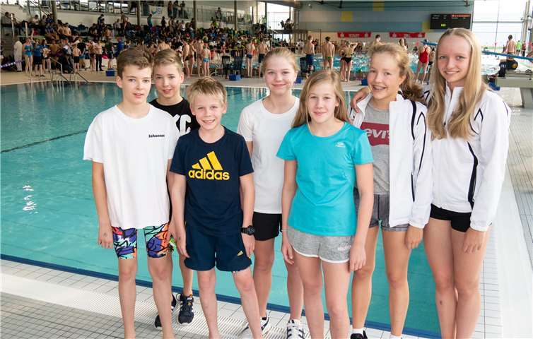 Das Schwimmteam des TV Rheinbach. Privat
