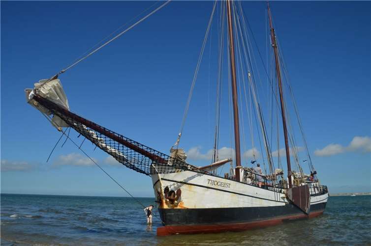 Das Segelschiff Tijdgeest.