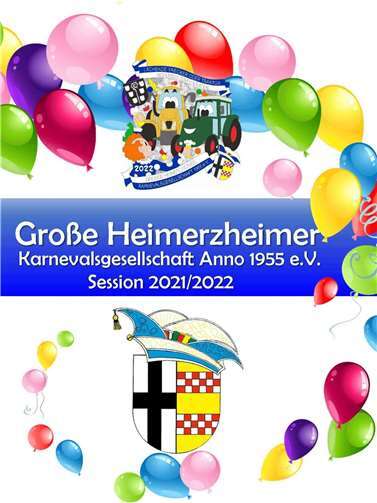 Das Sessionheft 2021/2022. Foto: Großen HeimerzheimerKarnevalsgesellschaft