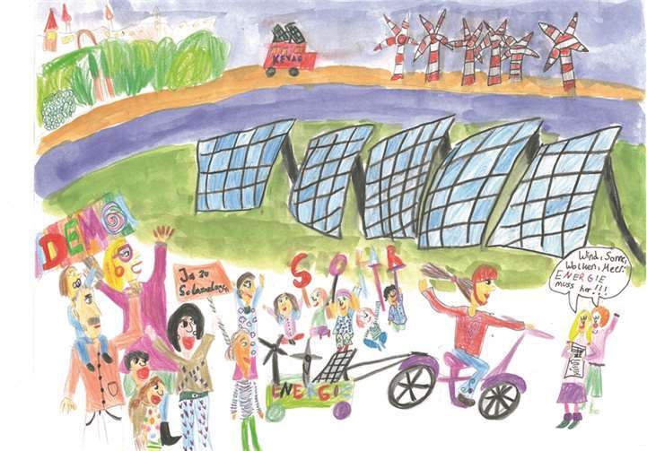 Das Siegerbild des Malwettbewerbes, gemalt von Friederike H..