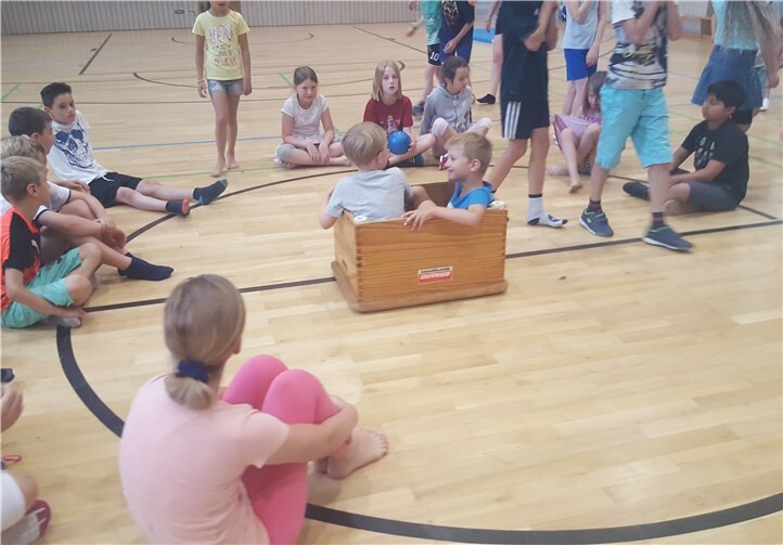 Das Spielangebot in der Halle wurde von den Kindern wahrgenommen. Foto:privat