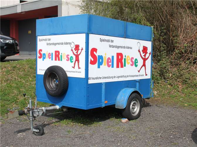 Das Spielmobil kann ausgeliehen werden. privat