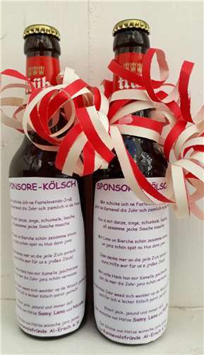 Das „Sponsore-Kölsch“.