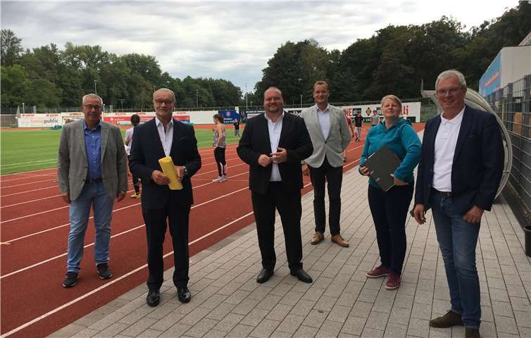 Das Stadion Oberwerth war Anlaufstelle eines Ortstermins des SPD-Arbeitskreises Sport.Quelle: SPD-Stadtratsfraktion