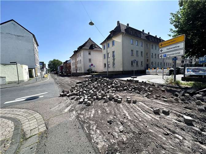 Das Stadtbauamt hat begonnen, die Wilhelmstraße zu sanieren.  Foto: Stadt Neuwied/Viktor Borhardt