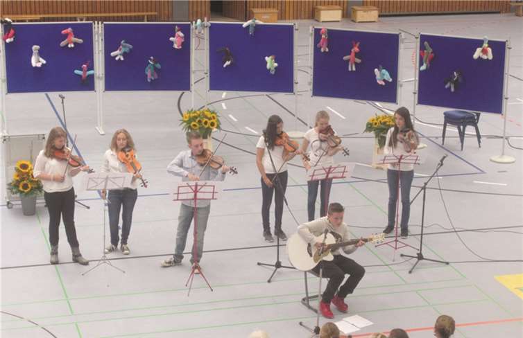 Das Streicherensemble übernahm die musikalische Einstimmung. privat