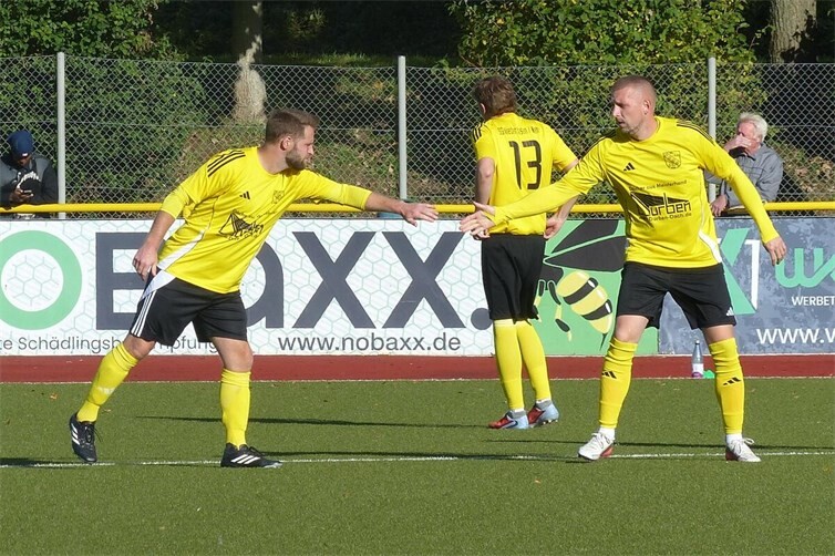 Das Sturmduo Patrick Melcher und Lukasz Dymiter