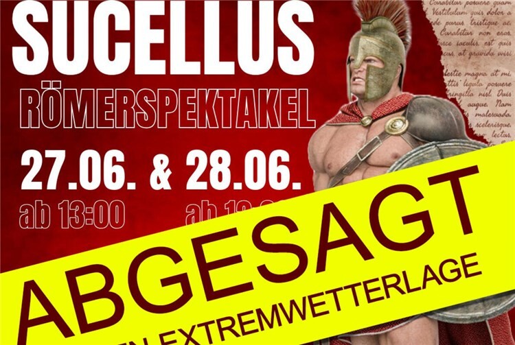 Das Sucellus Römerspektakel muss aufgrund der Hitzewelle abgesagt werden.