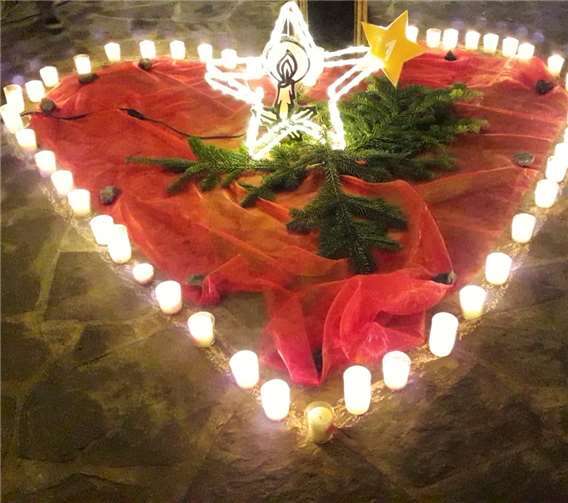 Das Symbol zu: „Mein Herz brennt für den Advent“.Privat