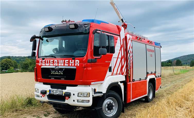 Das Tanklöschfahrzeug „TLF 3000“. Fotos: FFW Bad Ems
