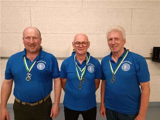 Das Team Markus Krey, Otto Sonnenberg und Thomas Pieper siegte mit neuem Landesrekord.  Foto: SSV / M.Strang