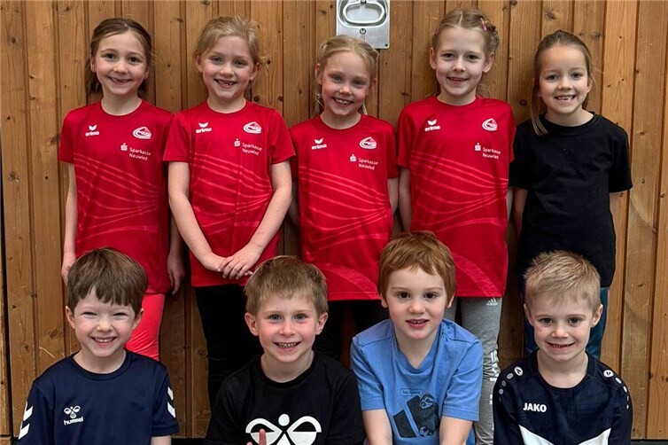 Das Team Springmäuse sicherte sich den ersten Platz in der Altersklasse U8. 