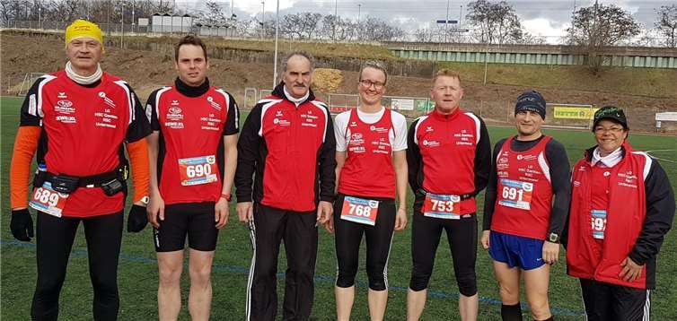 Das Team beim Volkslauf in Urmitz.Fotos: privat