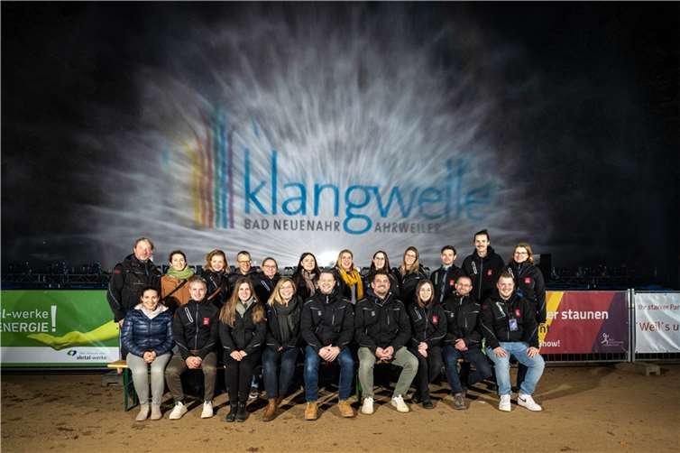 Das Team der Ahrtal und Bad Neuenahr-Ahrweiler Marketing freut sich jetzt schon auf die Jubiläums-Klangwelle 2024.  Foto: Dominik Ketz