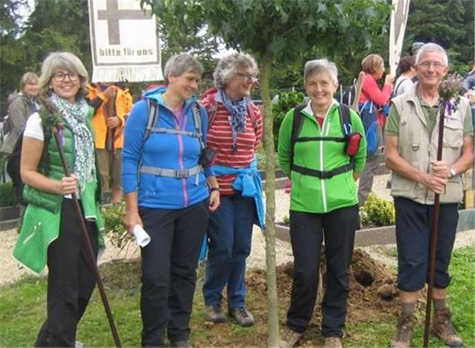 Das Team der Fritzdorfer Jodokus-Bruderschaft: Doris Seidel, Anne Floßdorf, Marlies Mertens, Edith Anders und Brudermeister Friedel Kläser. Es fehlt Wolfgang Kündgen.