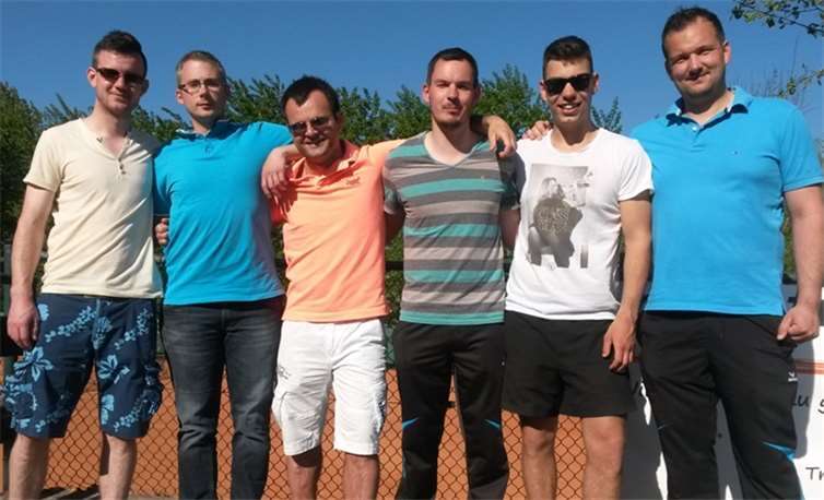 Das Team der Herren (v.l.n.r.): Stefan Stein, Mario Nieß, Thorsten Noll, Sebastian Krell, Stefan Moritz und Christoph Manderbach. privat