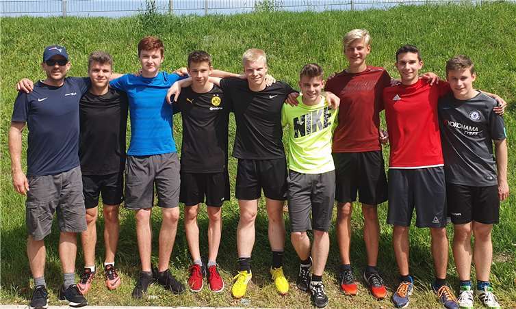 Das Team der Jungen WK II. Fotos: privat