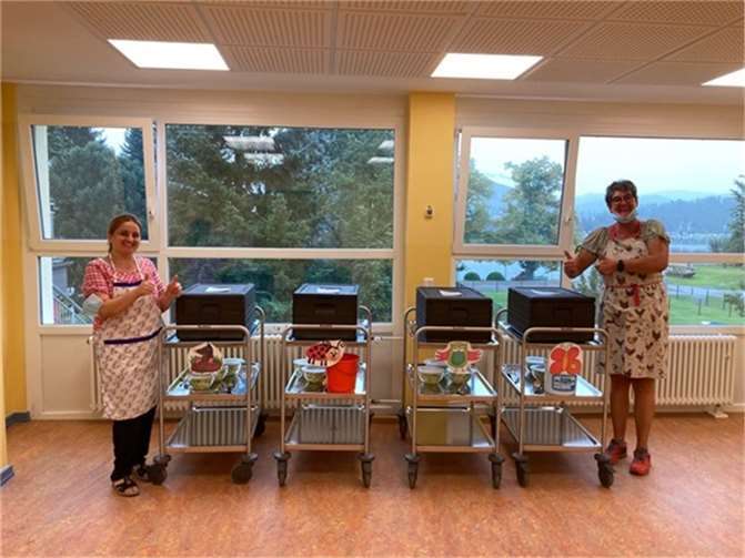 Das Team der Kita Sonnenschein wird von zwei Mitarbeiterinnen in der Küche unterstützt.Foto: VG Bad Breisig