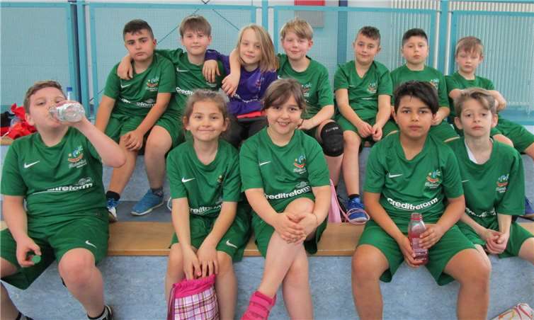 Das Team der Medardus-Grundschule belegte bei der Kreismeisterschaft der Handball-Schul-Mannschaften einen starken 5. Platz. Foto: privat