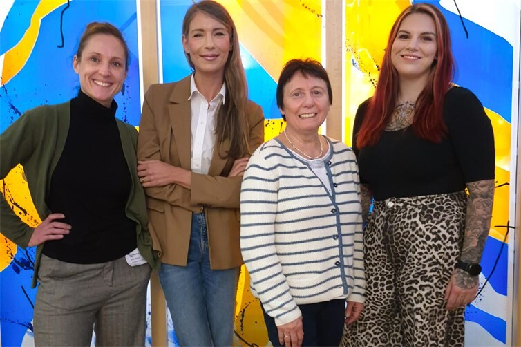 Das Team der Psychiatrischen Institiutsambulanz (PIA) der Fachklinik für Psychiatrie und Psychotherapie in Saffig (v.l.n.r.: Merle Trappel, Stefanie Dierkes, Ute Michaelis, Louisa Neumann).