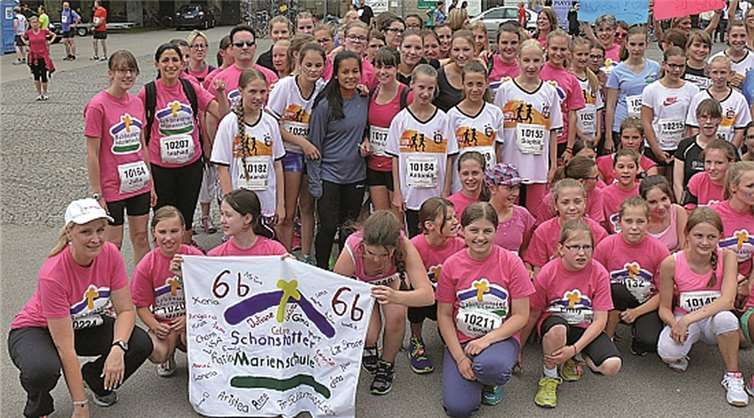 Das Team der Schönstätter Marienschule errang mit 109 Finishern den ersten Platz.privat