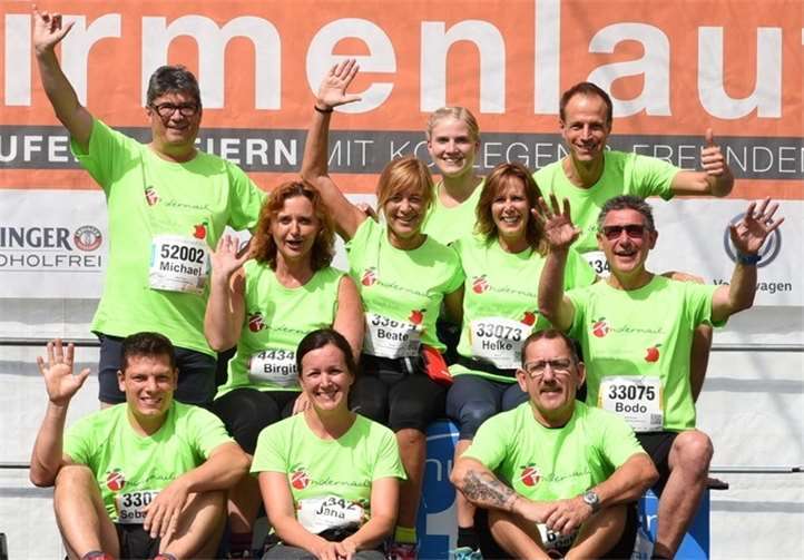 Das Team der Stadtverwaltung hatte viel Spaß beim Münzlauf in Koblenz.  Privat
