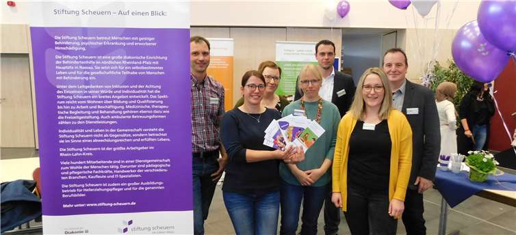 Das Team der Stiftung Scheuern informierte über seine Arbeit.