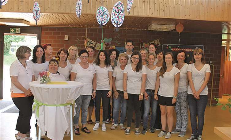 Das Team der heilpädagogischen integrativen Kindertagesstätte St. Hildegard an der Ahr in Bachem. privat