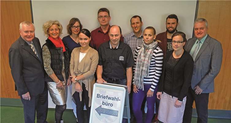 Das Team des Briefwahlbüros der Stadt Neuwied. Stadt Neuwied