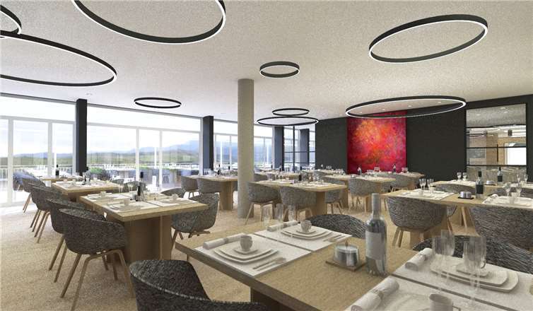 Das Team des Seehotels freut sich, jetzt wieder Gäste auf der Seehotel-Terrasse begrüßen zu dürfen. Die Hoffnung dabei ist, auch bald im Innenbereich wieder Gäste empfangen zu können. Foto: Fries Architekten