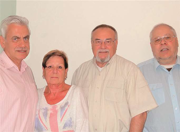 Das Team des Seniorenbeauftragten, von links nach rechts: Henning Horn, Ilse Serafi, Günter Wittmer (Seniorenbeauftragter) - und Wolfgang Wildgrube. Privat